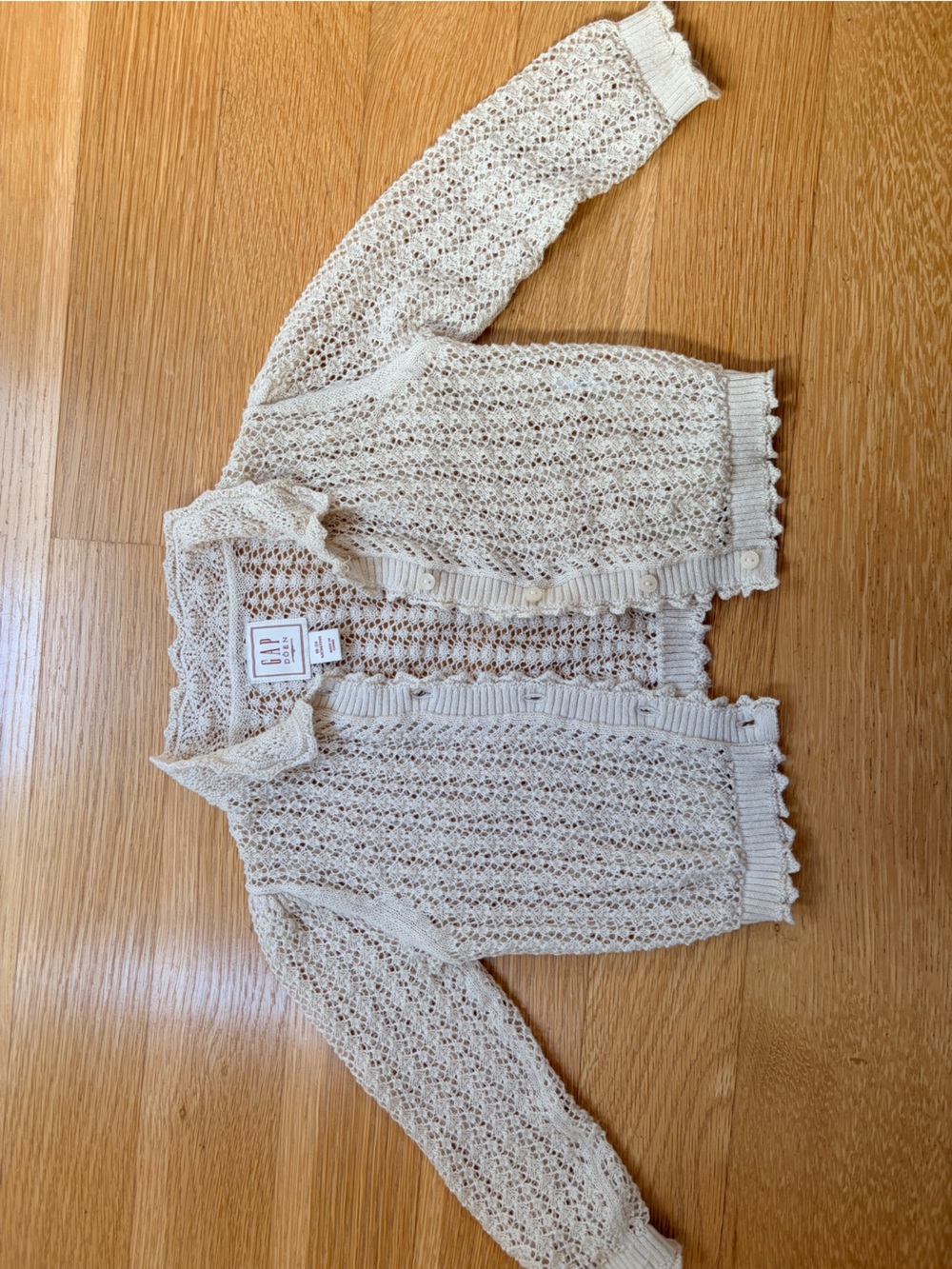 DOEN x GAP Baby Girl Long Sleeve Cardigan, Size 18-24mo